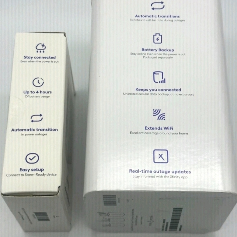 New XFinity White Storm-Ready WiFi Router Bundle With New Backup Battery - Picture 5 of 10